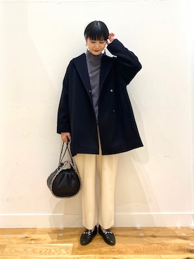 秋山 里織さん(レディース・158cm)の冬コーディネート