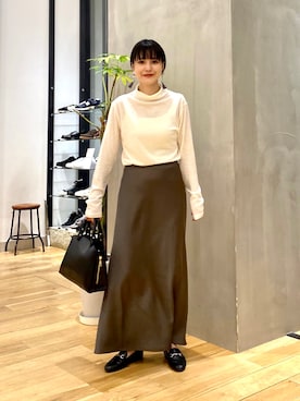 秋山 里織さん（レディース・158cm）の秋コーディネート