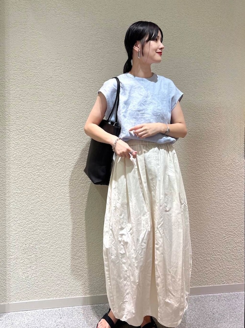 リネンフレンチクルーネック