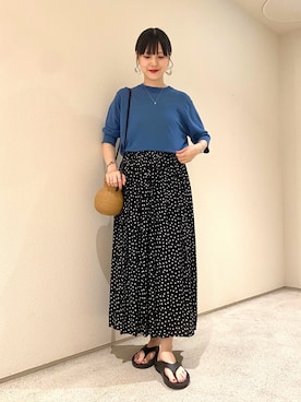 秋山 里織さん（レディース・158cm）の夏コーディネート