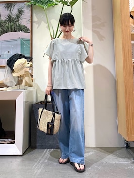 秋山 里織さん(レディース・158cm)の夏コーディネート