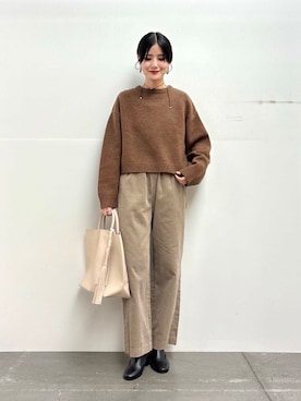 秋山 里織さん(レディース・158cm)の冬コーディネート