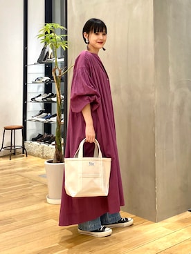 秋山 里織さん（レディース・158cm）の春コーディネート