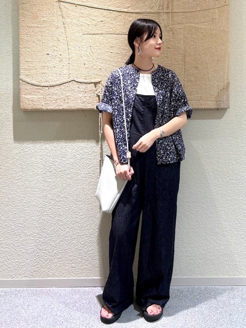 【かぐれ】デニムイージーサロペット オーバーオール デニムイージーサロペット（サロペット/オーバーオール）｜か