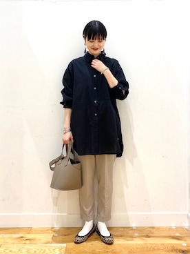 秋山 里織さん(レディース・158cm)の春コーディネート