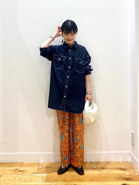 秋山 里織さん（レディース・158cm）の夏コーディネート