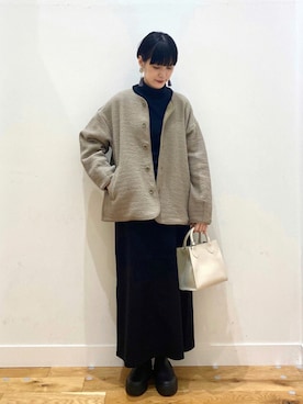 秋山 里織さん（レディース・158cm）の秋コーディネート