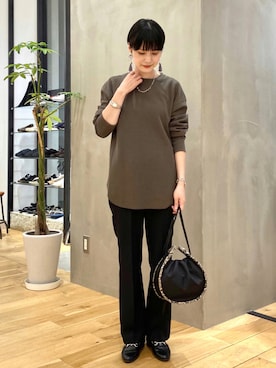 秋山 里織さん(レディース・158cm)の秋コーディネート