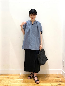 秋山 里織さん(レディース・158cm)の夏コーディネート