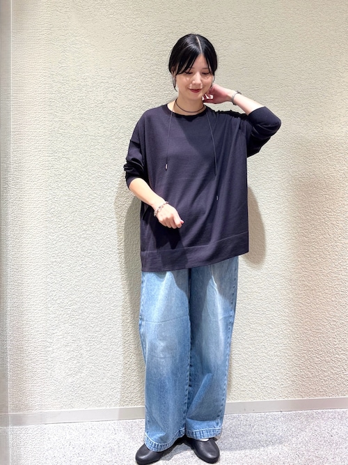 新品未使用　かぐれ　フィードデニムイージーパンツ フェードデニムイージーパンツ（デニムパンツ）｜かぐれ（カグレ