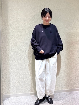 「アイテム（ローファー）」を使った、秋山 里織さん（レディース・158cm）の秋コーディネート