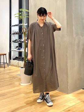 秋山 里織さん（レディース・158cm）の春コーディネート