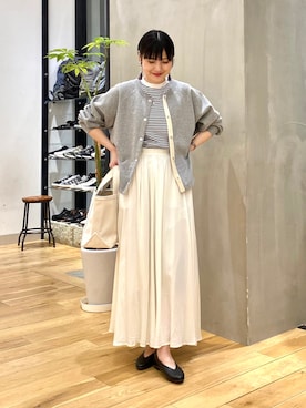 秋山 里織さん（レディース・158cm）の春コーディネート