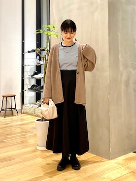 秋山 里織さん（レディース・158cm）の秋コーディネート