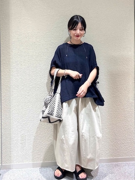 「アイテム（その他トップス）」を使った、saoriさん（レディース・158cm）の夏コーディネート