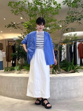 「かぐれ」｜秋山 里織さん（レディース・158cm）の夏コーディネート