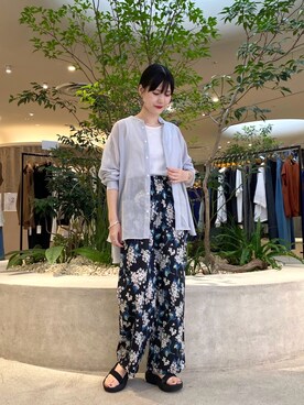 「かぐれ」｜秋山 里織さん（レディース・158cm）の夏コーディネート