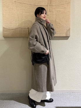 「アイテム（その他アウター）」を使った、秋山 里織さん（レディース・158cm）の秋コーディネート