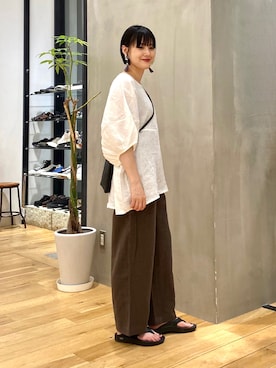 秋山 里織さん（レディース・158cm）の春コーディネート