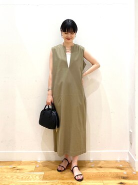 秋山 里織さん（レディース・158cm）の夏コーディネート