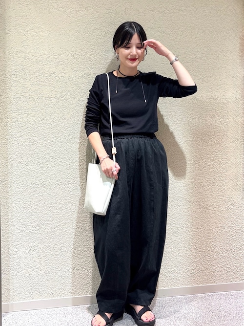 かぐれ　コットンボリュームパンツ　ブラック コットンボリュームパンツ（その他パンツ）｜かぐれ（カグレ）の