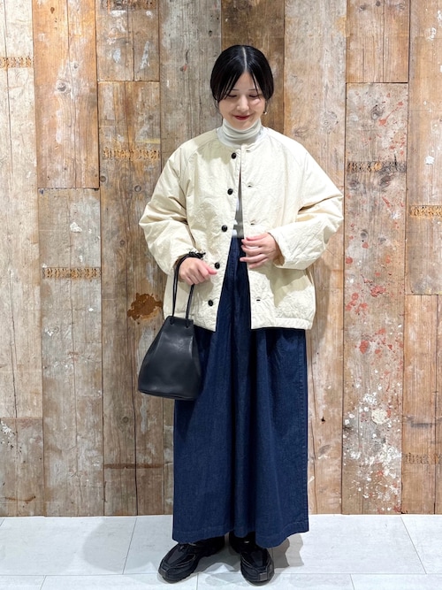 デニムタックワイドパンツ（デニムパンツ）｜かぐれ（カグレ）の