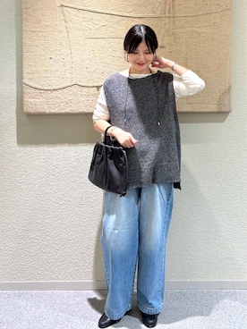 「アイテム（雑貨/ホビー）」を使った、秋山 里織さん（レディース・158cm）の秋コーディネート