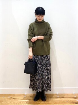 秋山 里織さん（レディース・158cm）の秋コーディネート