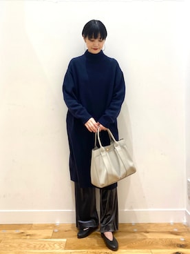 秋山 里織さん（レディース・158cm）の冬コーディネート