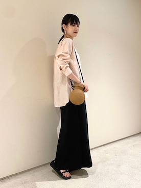 秋山 里織さん（レディース・158cm）の夏コーディネート