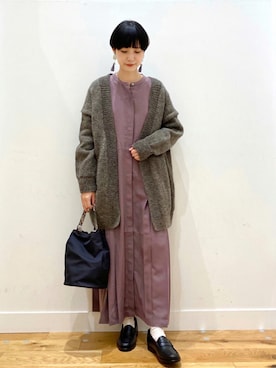 秋山 里織さん（レディース・158cm）の秋コーディネート