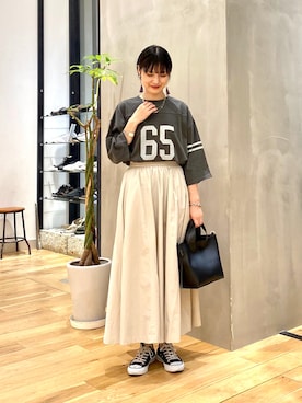 秋山 里織さん（レディース・158cm）の秋コーディネート