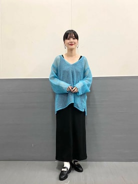 秋山 里織さん（レディース・158cm）の秋コーディネート