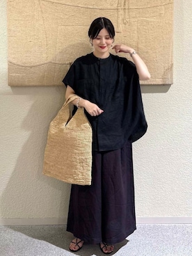 秋山 里織さん（レディース・158cm）の夏コーディネート