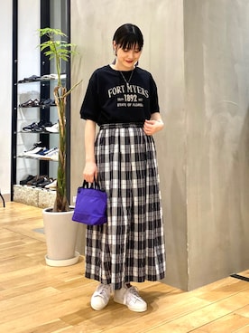 秋山 里織さん（レディース・158cm）の春コーディネート