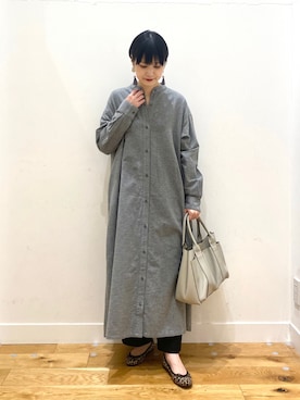 秋山 里織さん（レディース・158cm）の冬コーディネート