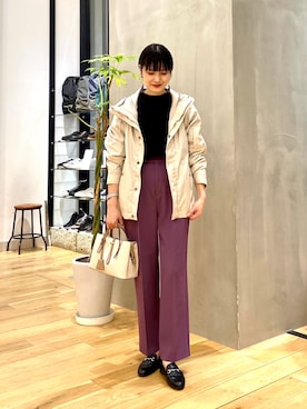 秋山 里織さん（レディース・158cm）の秋コーディネート