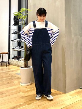 秋山 里織さん（レディース・158cm）の春コーディネート