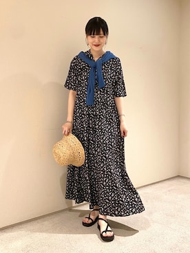 秋山 里織さん(レディース・158cm)の夏コーディネート