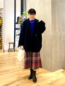 秋山 里織さん（レディース・158cm）の秋コーディネート