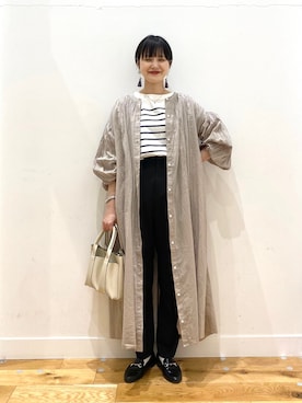 秋山 里織さん（レディース・158cm）の春コーディネート