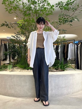 「かぐれ」｜秋山 里織さん（レディース・158cm）の夏コーディネート