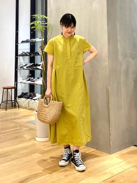 秋山 里織さん（レディース・158cm）の春コーディネート