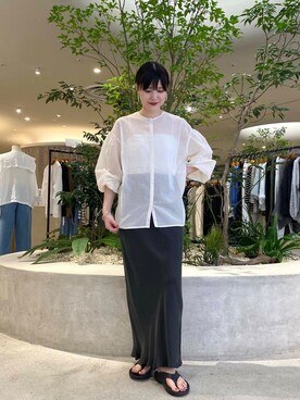 秋山 里織さん（レディース・158cm）の秋コーディネート