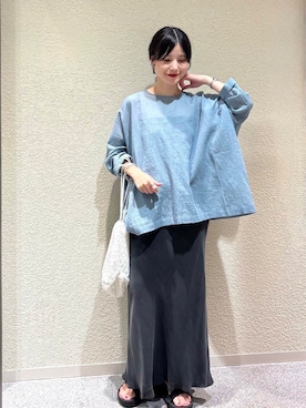 秋山 里織さん（レディース・158cm）の夏コーディネート