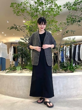 秋山 里織さん（レディース・158cm）の夏コーディネート