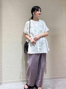 秋山 里織さん（レディース・158cm）の夏コーディネート