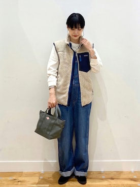 「orcival」｜「アイテム（オールインワン・サロペット）」を使った、saoriさん（レディース・158cm）の秋コーディネート