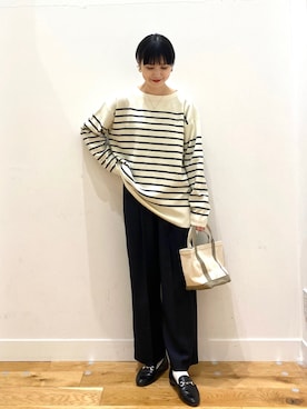 秋山 里織さん（レディース・158cm）の冬コーディネート