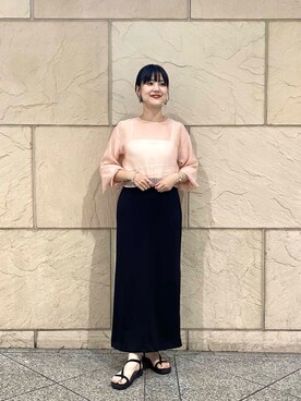 秋山 里織さん(レディース・158cm)の夏コーディネート